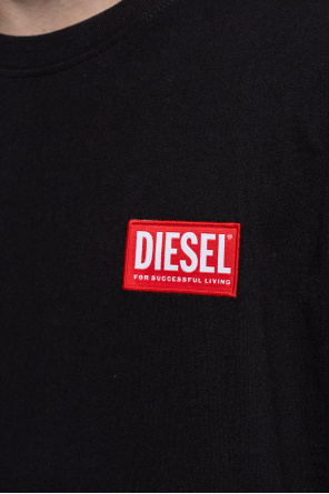 Diesel Nlabel L1 スウェットシャツ Men's T-shirt with logo patch | Black | Diesel